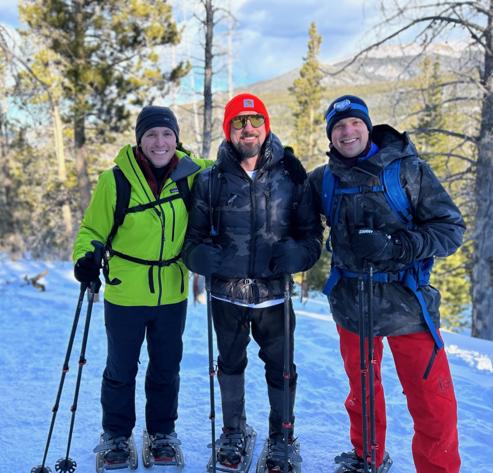 Dr. Iorio snowshoeing